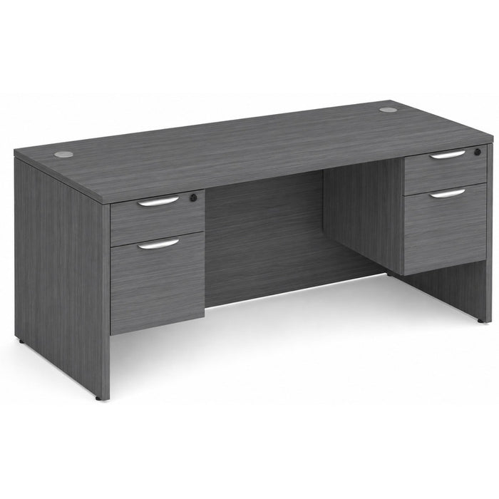 Classic 36x71" double BF Ped desk CG