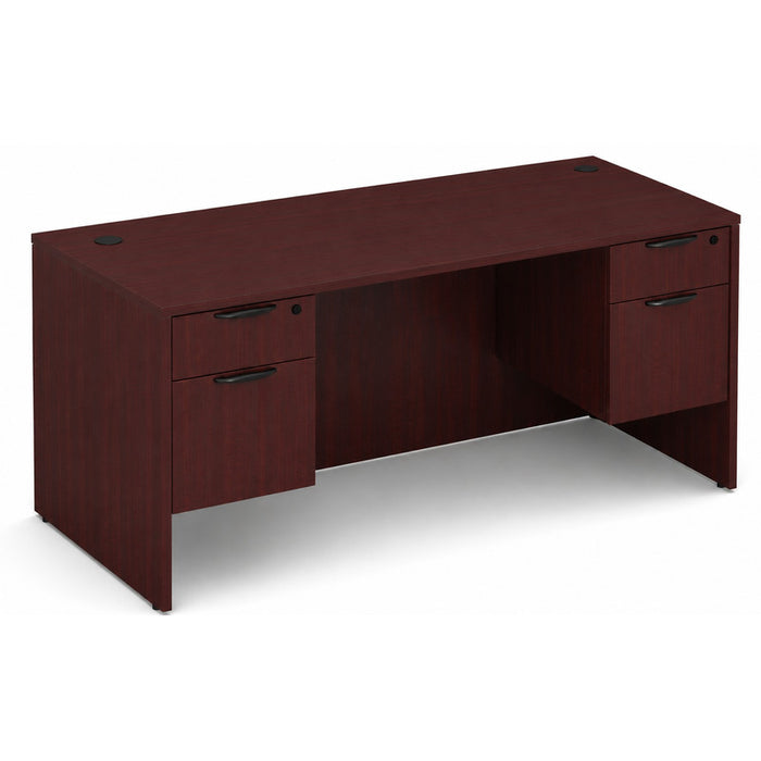 Classic 36x71" double BF Ped desk MAH