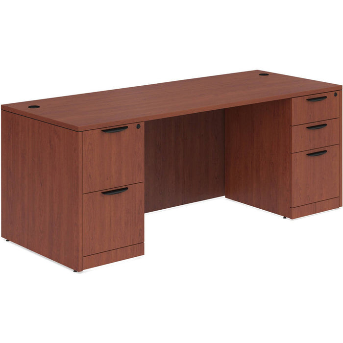 Classic 36x71" BBF/FF ped desk Cherry