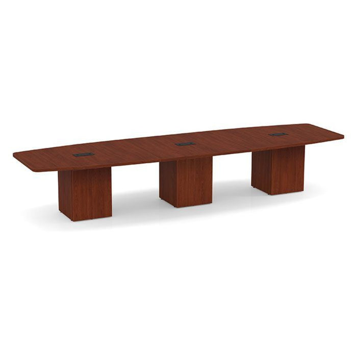 14ft BS Conf Table  / Cube Base Cherry