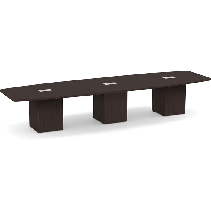14ft BS Conf Table  / Cube Base Espresso