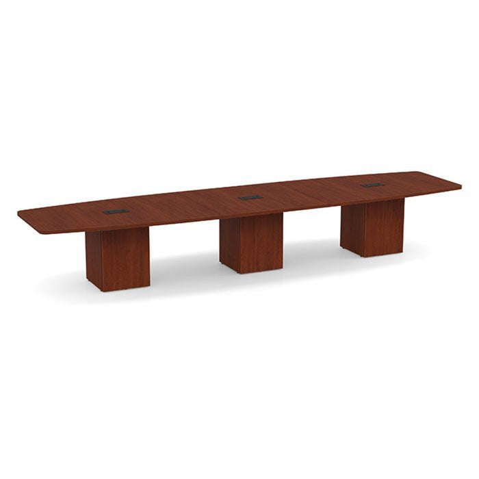16ft BS Conf Table  / Cube Base Cherry