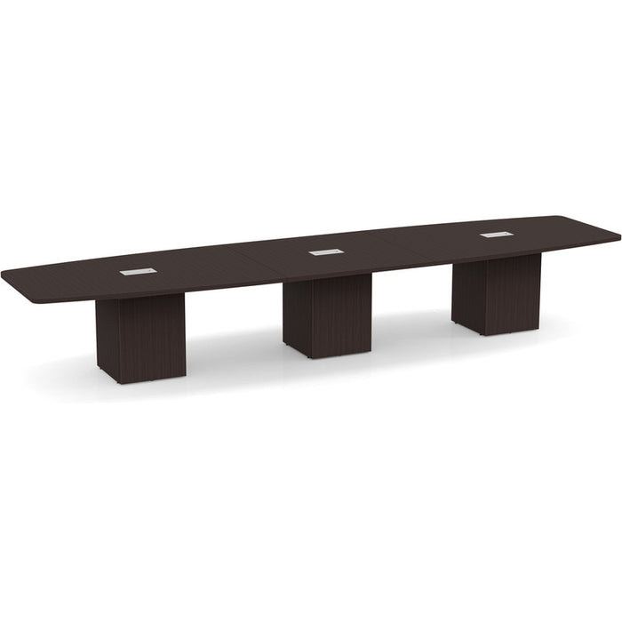 16ft BS Conf Table  / Cube Base Espresso