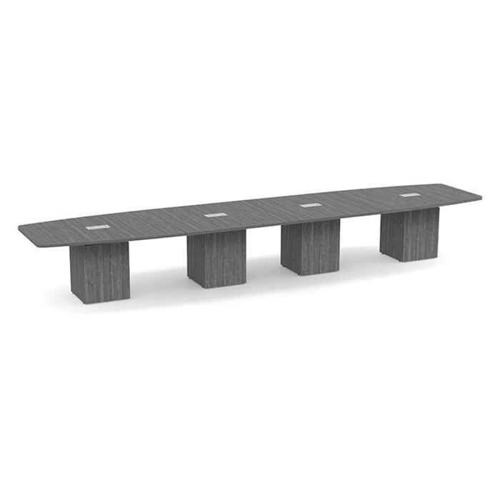 18ft BS Conf Table  / Cube Base Newport Gray
