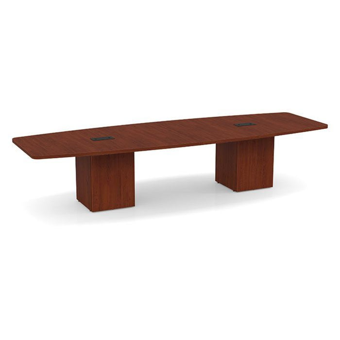 12ft BS Conf Table  / Cube Base Cherry
