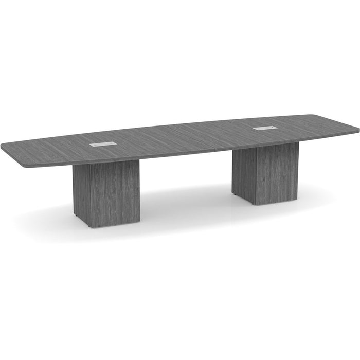 12ft BS Conf Table  / Cube Base Newport Gray