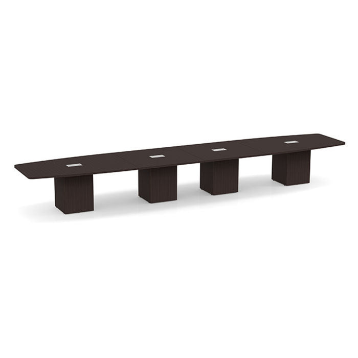20ft BS Conf Table  / Cube Base Espresso