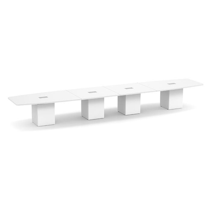 20ft BS Conf Table  / Cube Base White