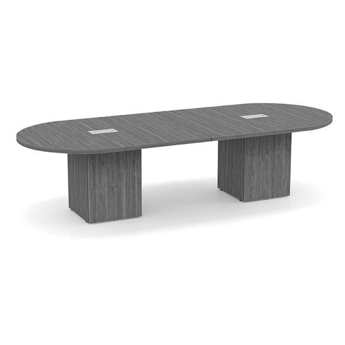 10ft Racetrack Conference Table /  Cube Base Newport Gray