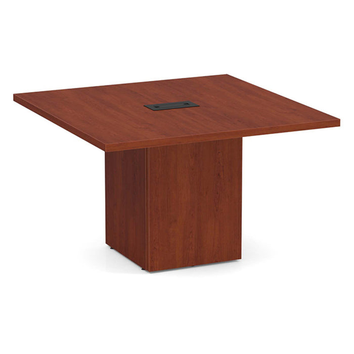 4' Classic Square Cube Base Table Cherry