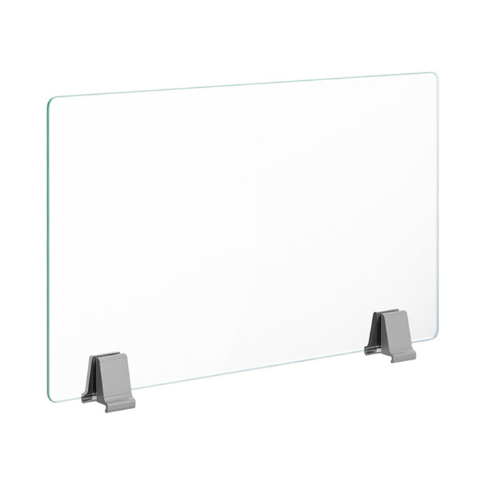 13.25"X28" TEMPERED CLEAR MULLION GLASS W/CLAMP