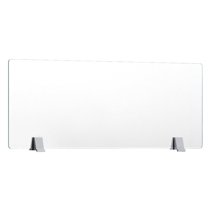13.25"X34" TEMPERED CLEAR MULLION GLASS W/CLAMP
