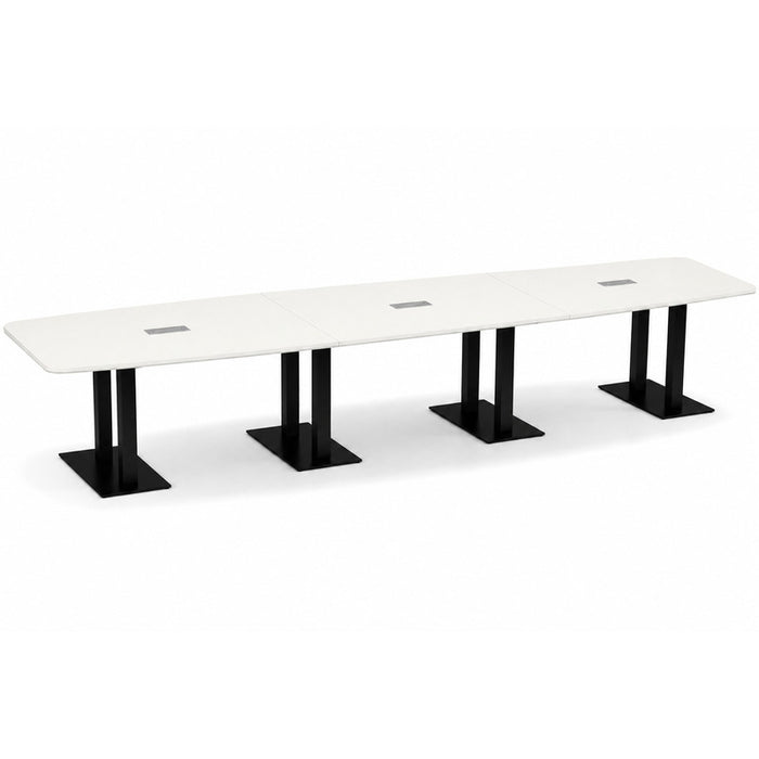 16ft BS Conf Table / Palmer Base WHT / BLK