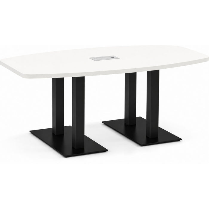 8ft BS Conf Table / Palmer Base WHT / BLK
