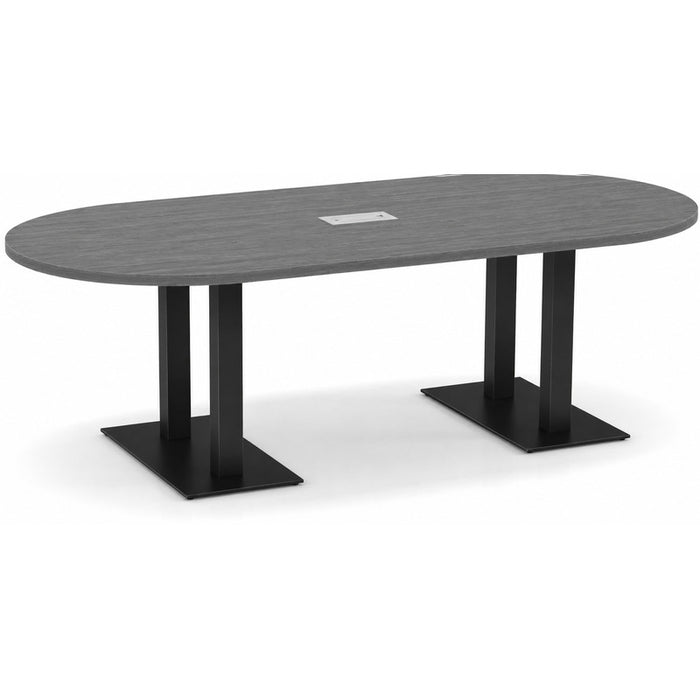 8ft RT Conf Table / Palmer Base  Newport Gray