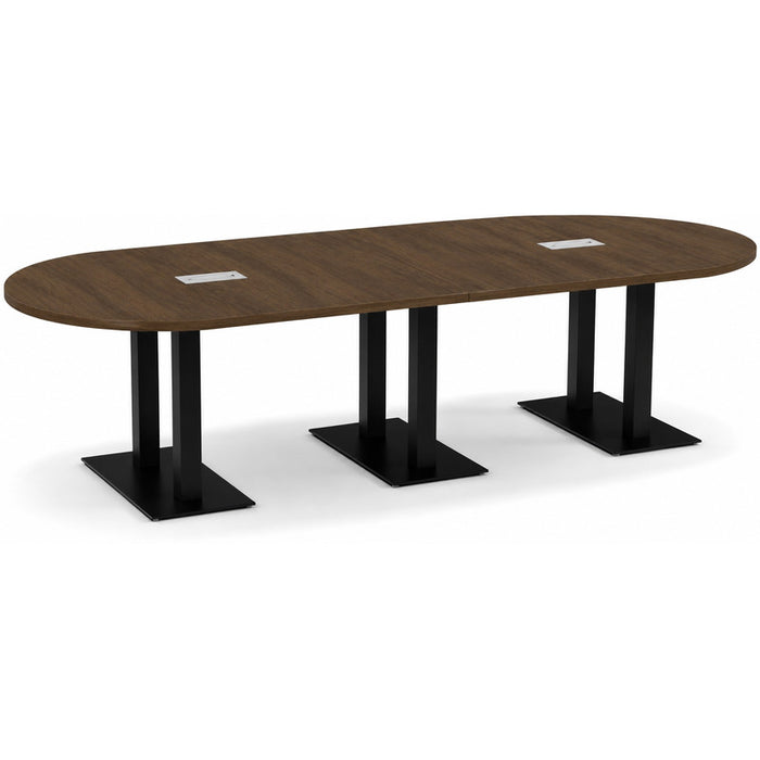 10ft RT Conf Table /  Palmer Base Modern Walnut