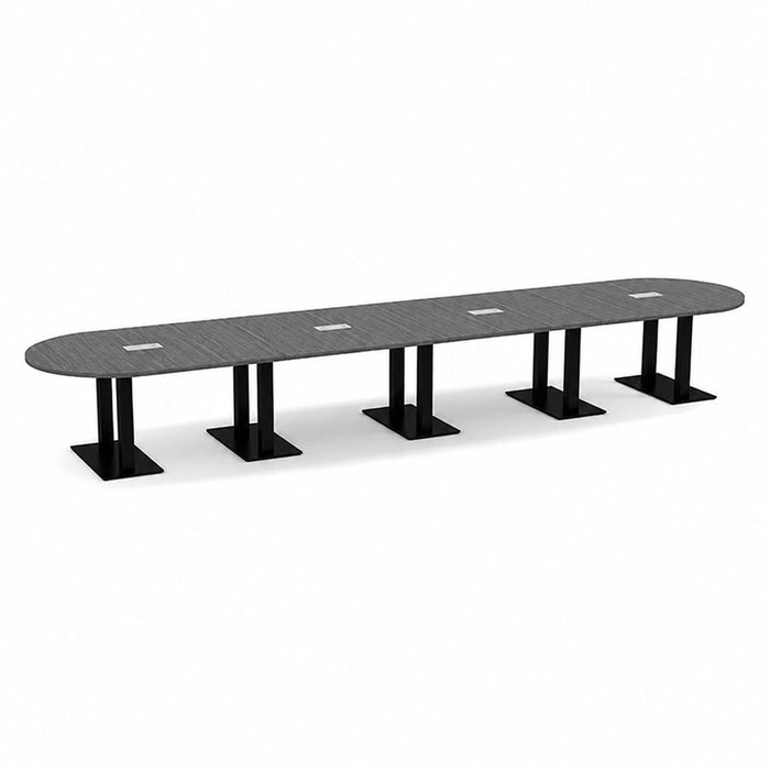 18ft RT Conf Table / Palmer Base  Newport Gray