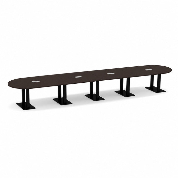 20ft RT Conf Table / Palmer Base  Espresso