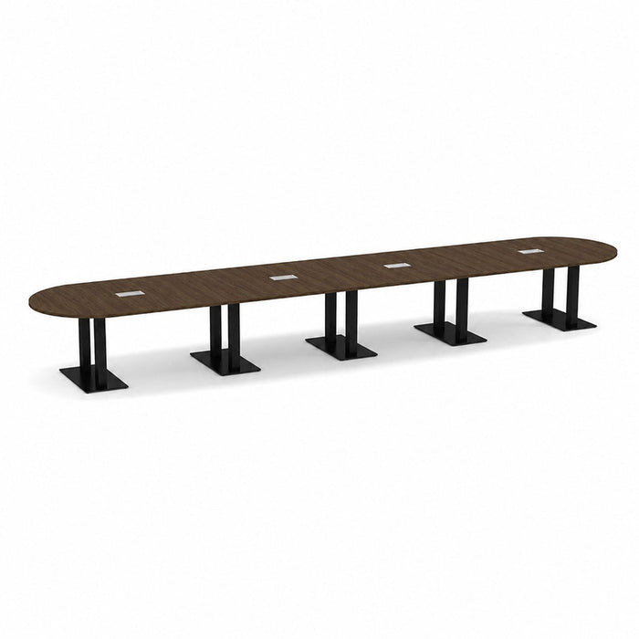 20ft RT Conf Table / Palmer Base  Modern Walnut