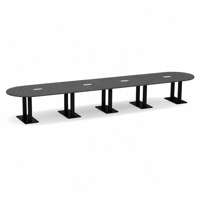 20ft RT Conf Table / Palmer Base  Newport Gray