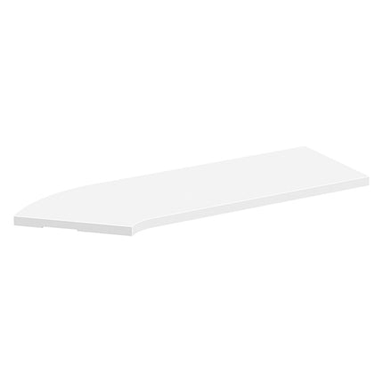 36"CORNER TRAN TOP RIGHT-WHITE