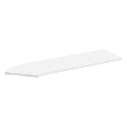 42"CORNER TRAN TOP RIGHT-WHITE