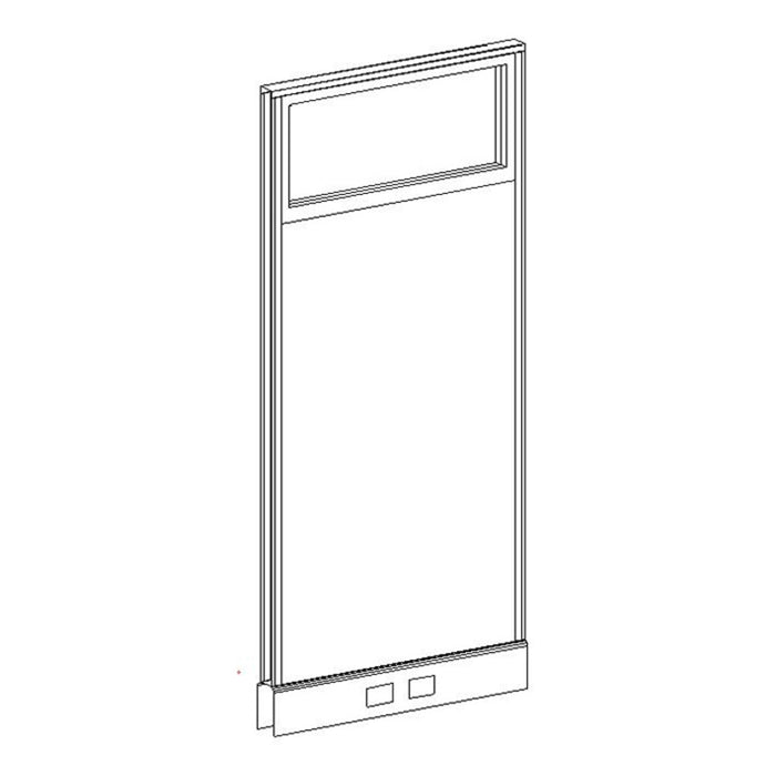 67x30 Partial Glazed Power Panel w/ RW covers