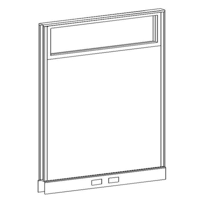 67x42 Partial Glazed Power Panel w/ RW covers