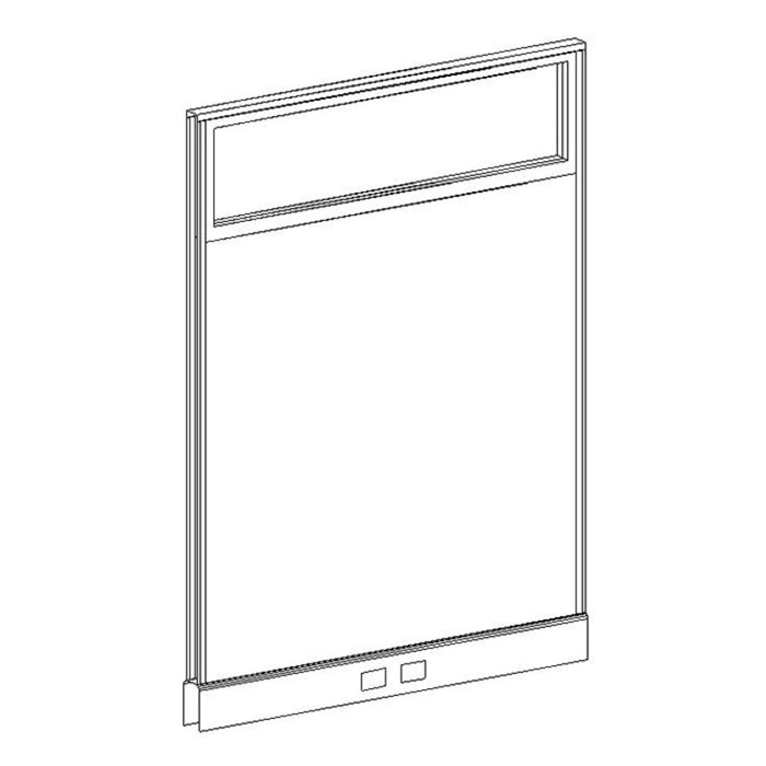 67x48 Partial Glazed Power Panel w/ RW covers