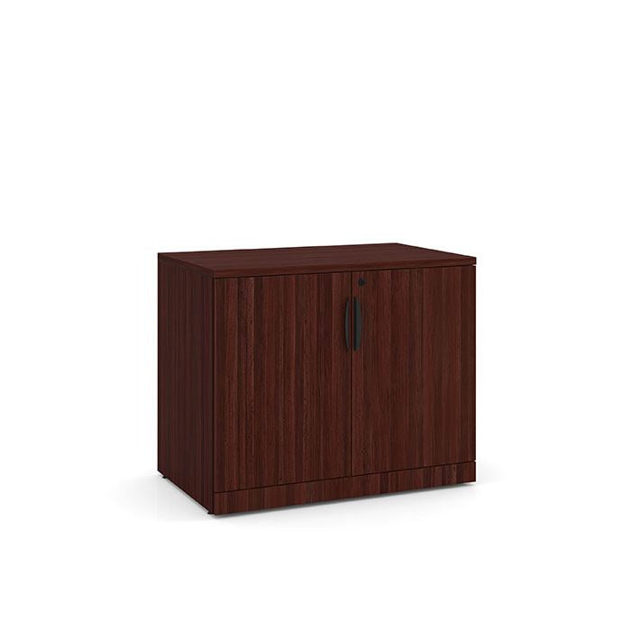 35"W DOUBLE DOOR CABINET-MAHOG