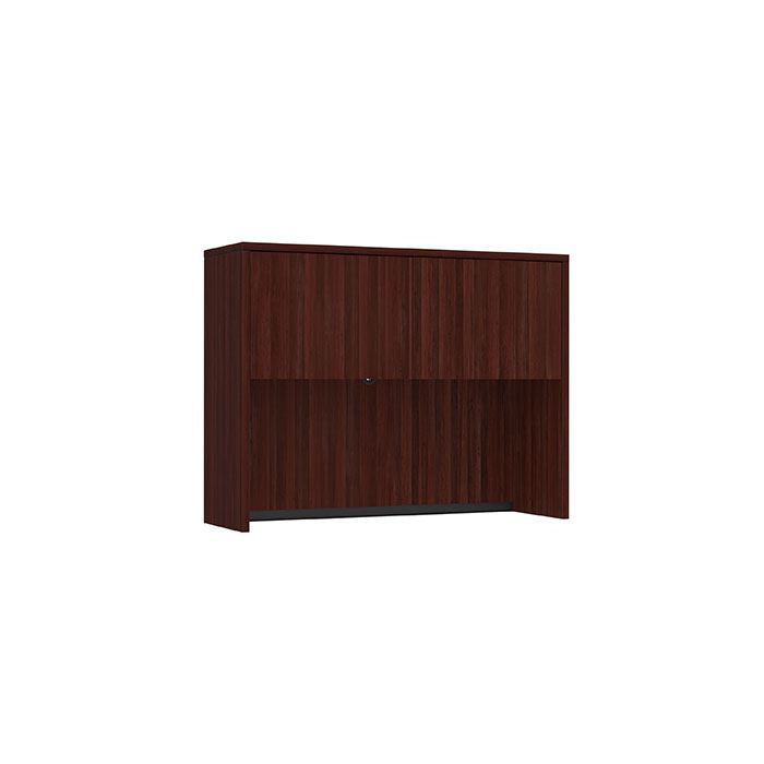 47" HUTCH WITH DOORS-MAHOGANY