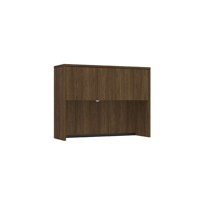 47" HUTCH WITH DOORS-M.WALNUT
