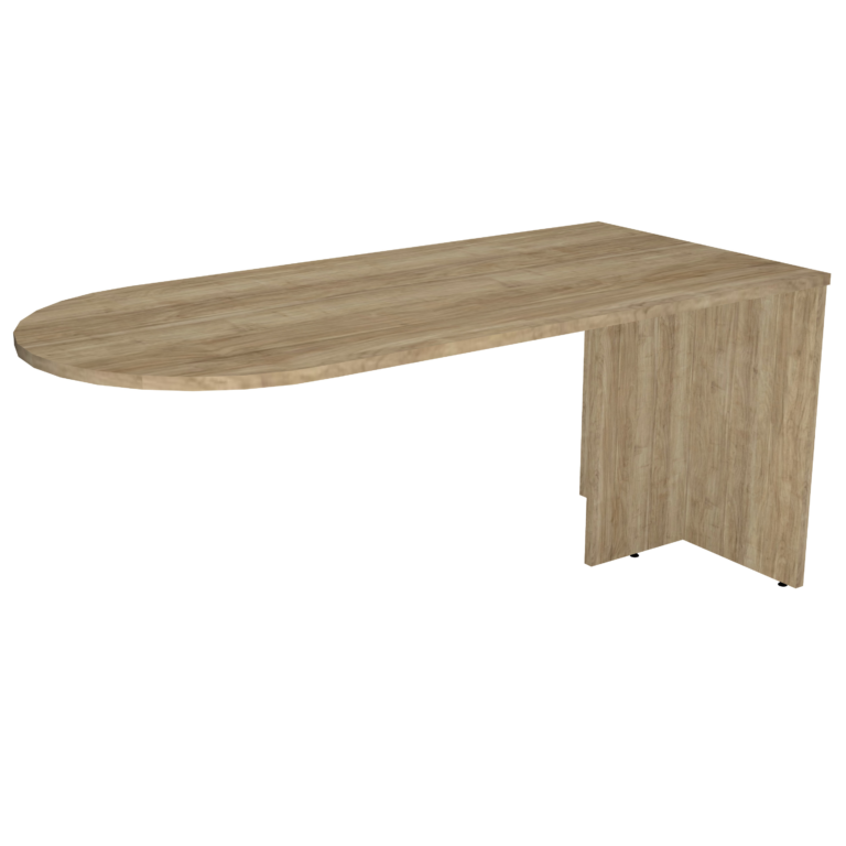 66 x 30 Bullet Top Desk with Post Leg — TJ Office Furniture