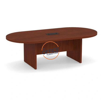 6' Racetrack Conference Room Table with Slab Base