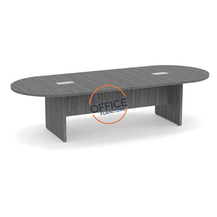 10' Racetrack Conference Room Table with Slab Base