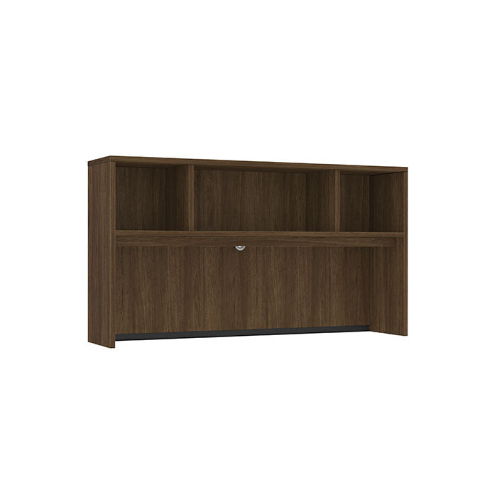 66" OPEN HUTCH - MODERN WALNUT