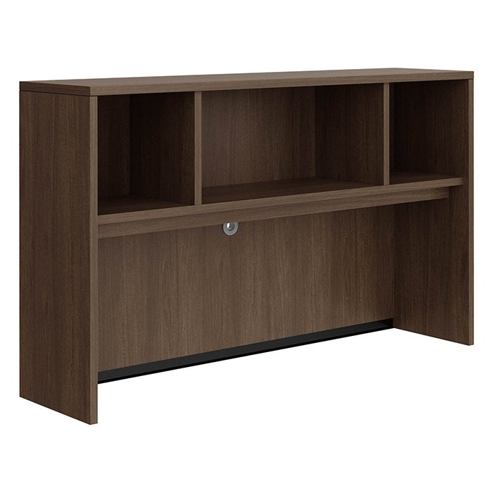 60" OPEN HUTCH - MODERN WALNUT
