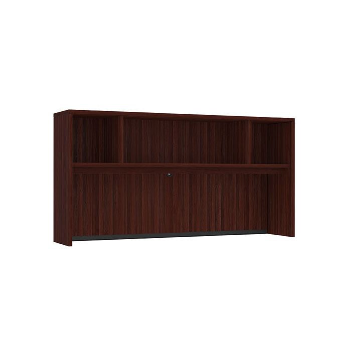 71" OPEN HUTCH -MAHOGANY