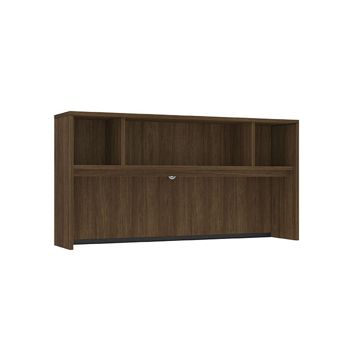 71" OPEN HUTCH -MODERN WALNUT