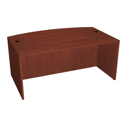 66" BOWFRONT DESK SHELL-CHERRY