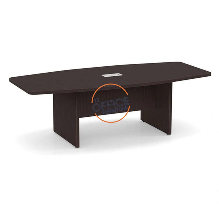 8ft BS Conf Table / Panel Base Espresso