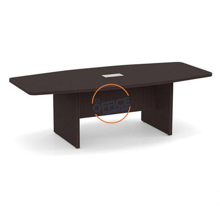 8' Boat Shape Conference Room Table with Slab Base