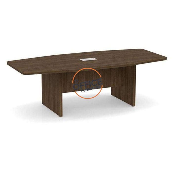 8ft BS Conf Table / Panel Base Modern Walnut
