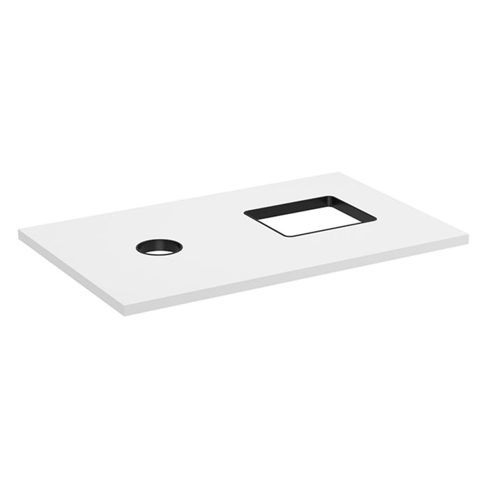 CABINET TOP ONLY W/2 GARBAGE HOLES-WHT