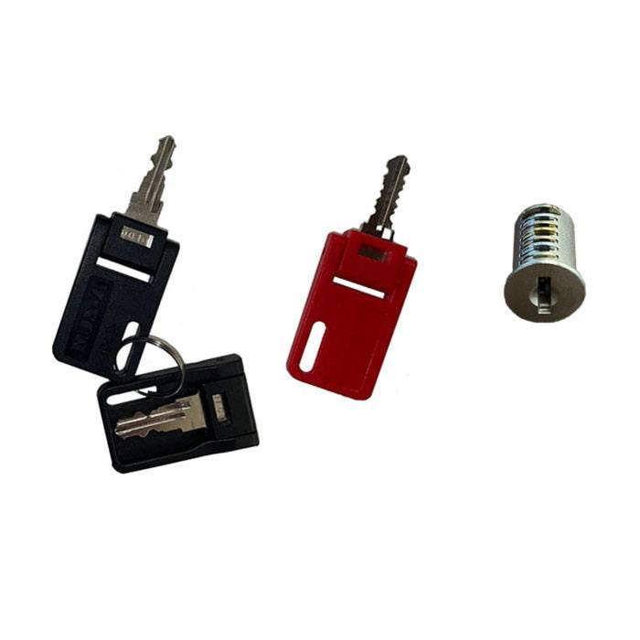 PL LOCK CORE & KEY-SILVER