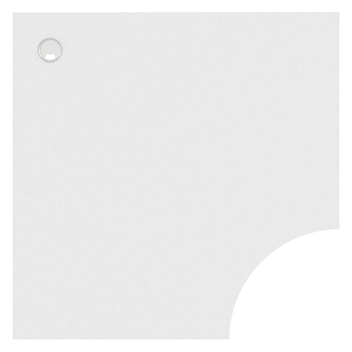 36X 36 CORNER TOP ONLY-WHITE