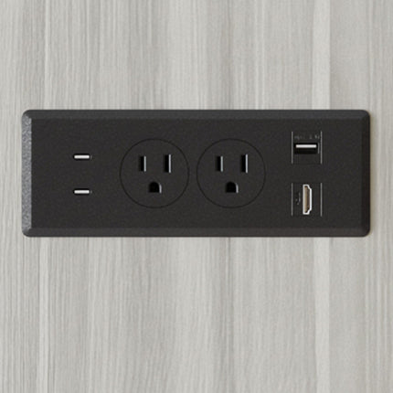 LOW PROFILE BOARD TABLE POWER MODULE - BLACK