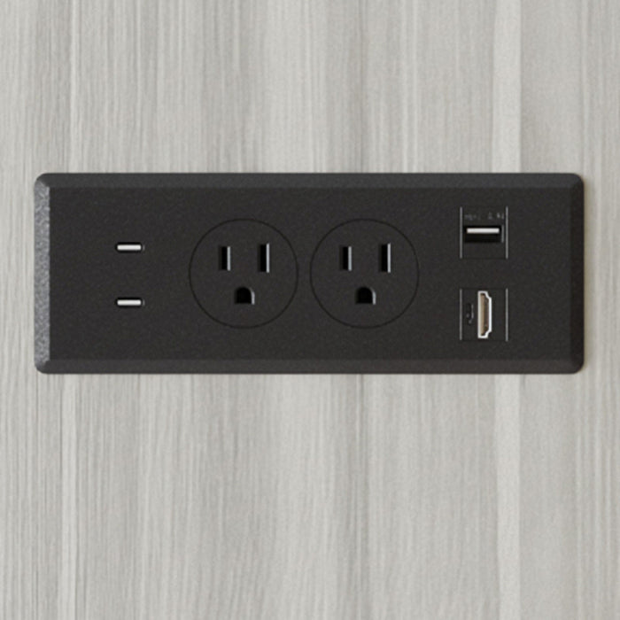 LOW PROFILE BOARD TABLE POWER MODULE - BLACK