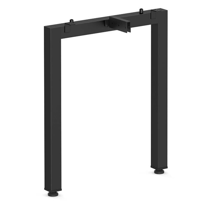 24" METAL U LEG - BLACK