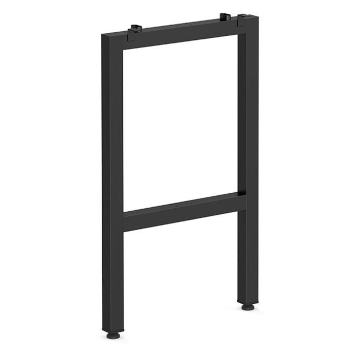 24" METAL U LEG NB 41"H - BLK